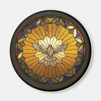 Holy Spirit Stained Glass Magnet