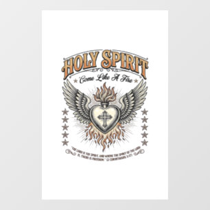 Holy Spirit Vintage Engraving Winged Heart Shirt_1