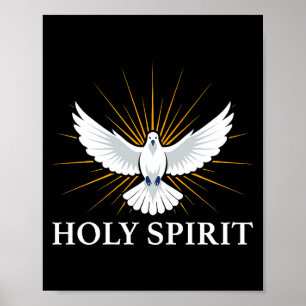 Holy Srit Dove Sritual Symbol Christian Bible Fait Poster