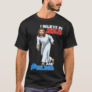 Holy Strike  Bowling Jesus T-Shirt