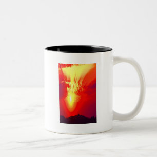 HOLY SUNSET Two-Tone COFFEE MUG