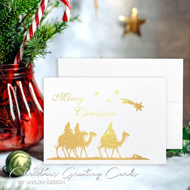 Holy Three Kings & Christmas Star Gold Foil Card (Creator Uploaded)