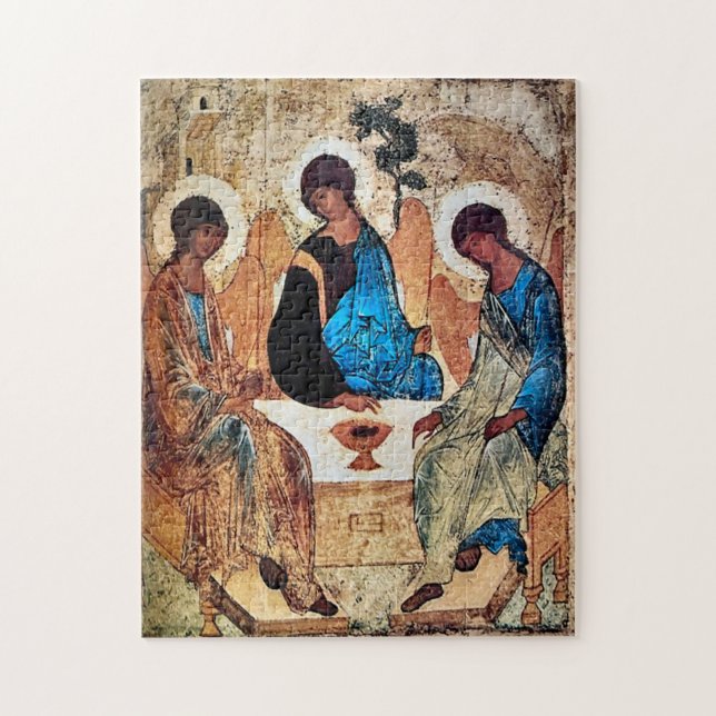 Holy Trinity by Andrei Rublev Jigsaw Puzzle (Vertical)