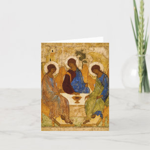 Holy Trinity by Andrey Rublev Thank You Card