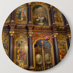 Holy Trinity Greek Orthodox Church 6 Cm Round Badge