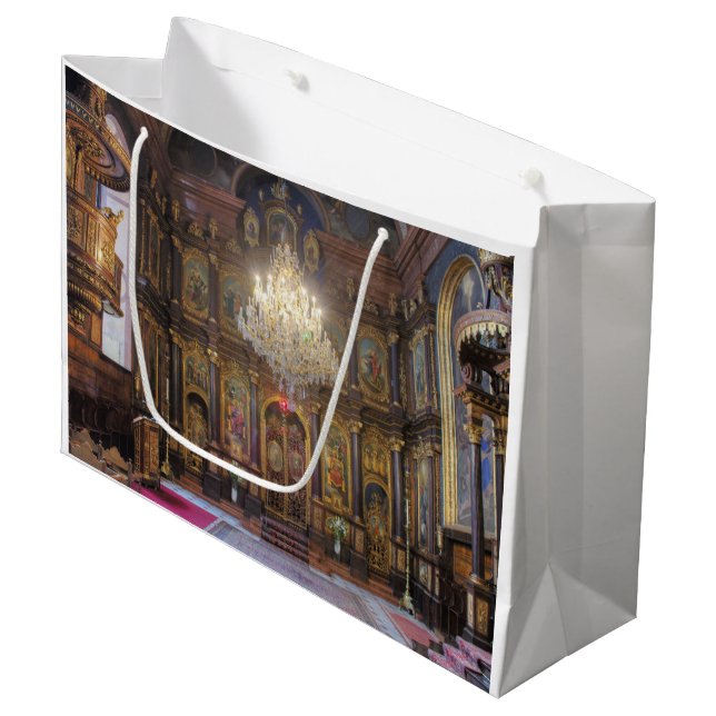 Holy Trinity Greek Orthodox Church Large Gift Bag (Front Angled)