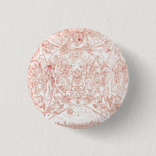 Holy Trinity in Glory 3 Cm Round Badge