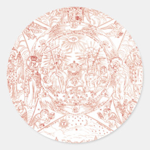 Holy Trinity in Glory Classic Round Sticker