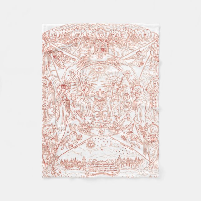 Holy Trinity in Glory Fleece Blanket (Front)