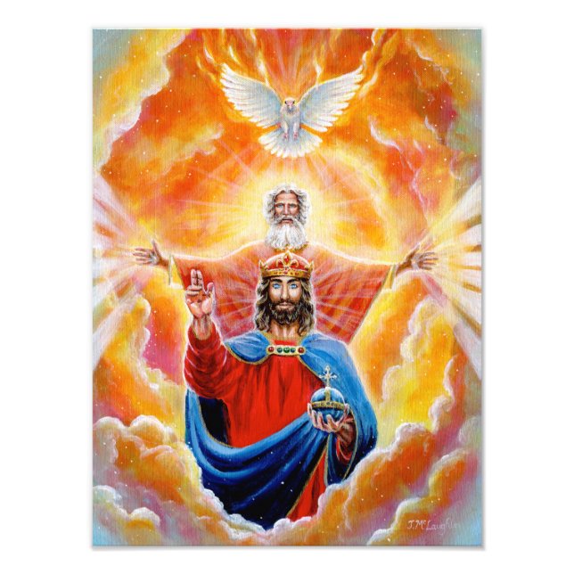 Holy Trinity in Glory Print - Devotional Artwork (Front)