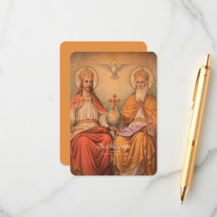Holy Trinity with Prayer Enclosure Card
