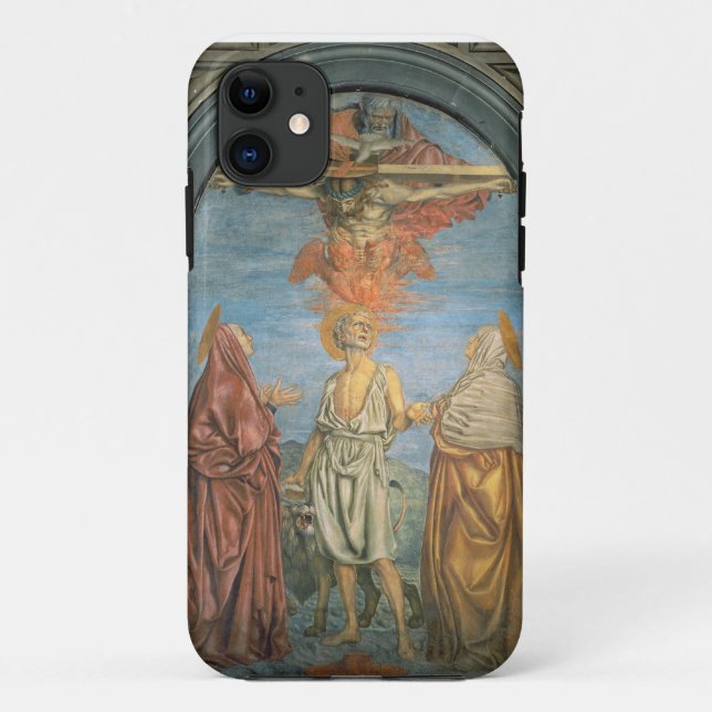 Holy Trinity with St. Jerome (fresco) Case-Mate iPhone Case (Back)