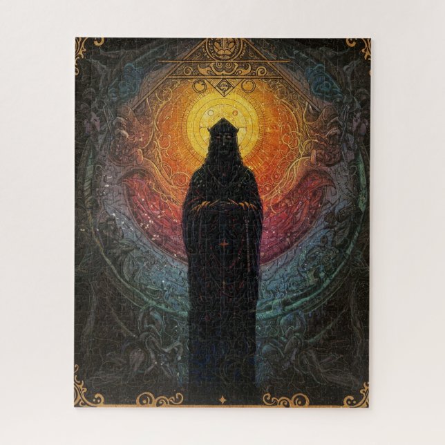 Holy Unknown Electric and Mysterious Figure Jigsaw Puzzle (Vertical)