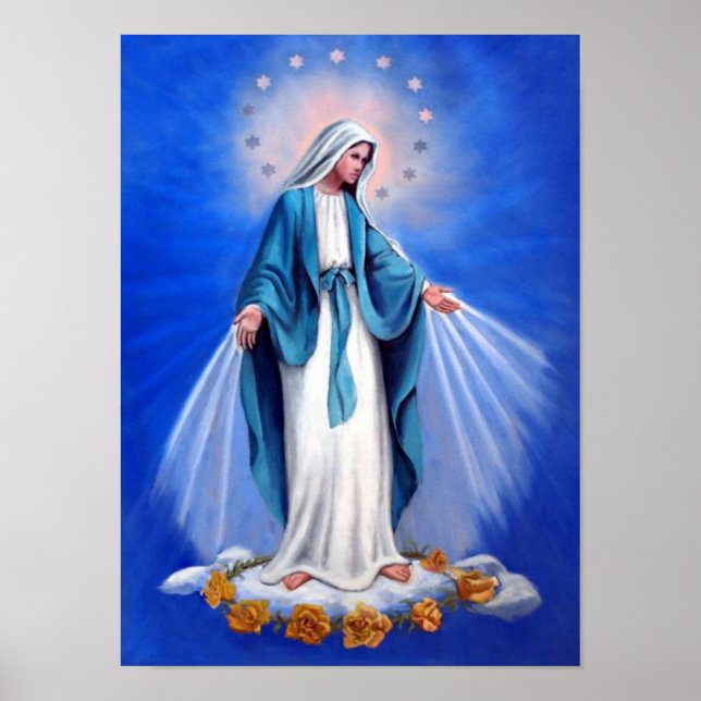 Holy virgin mother Mary,mother of God template Poster (Front)