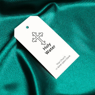 Holy Water Cross Christianity Custom Gift Tags