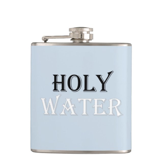 Holy Water- Flask- Funny Hip Flask (Front)