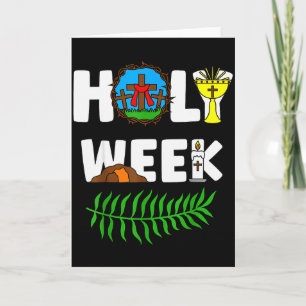 Holy Week Palm Sunday Maundy Thursday Good Friday  Card