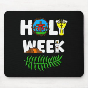 Holy Week Palm Sunday Maundy Thursday Good Friday Mouse Pad