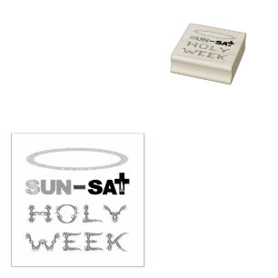 Holy Week (Palm Sunday to Holy Thursday) Rubber Stamp