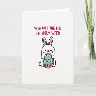 Holy Week Rabbit Funny Card