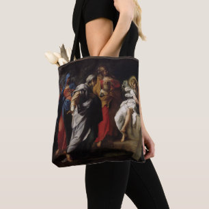 Holy Women at Christ's Tomb by Annibale Carracci Tote Bag