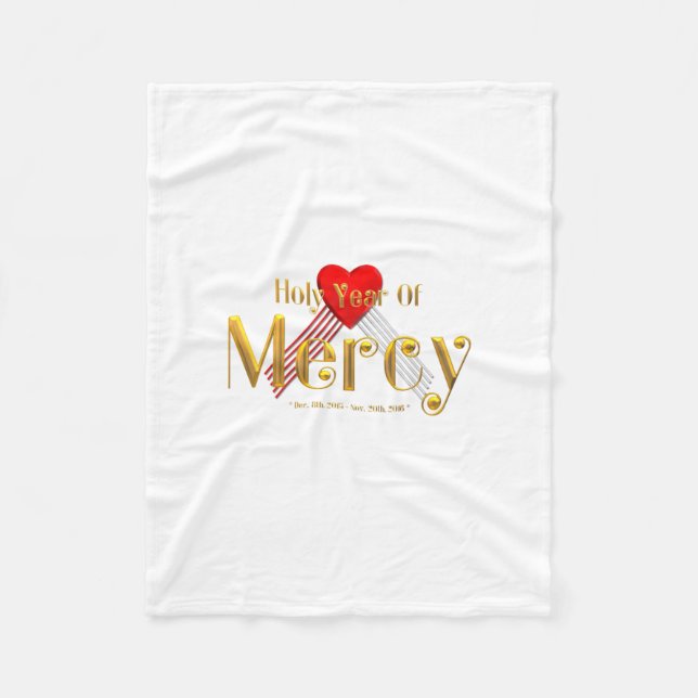 Holy Year of Mercy Fleece Blanket (Front)