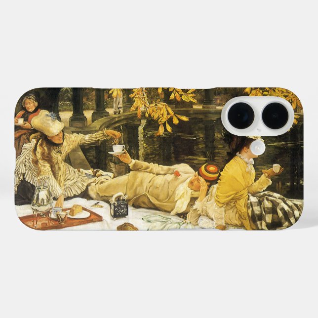 Holyday, the Picnic by James Tissot, Victorian Art Case-Mate iPhone Case (Back (Horizontal))