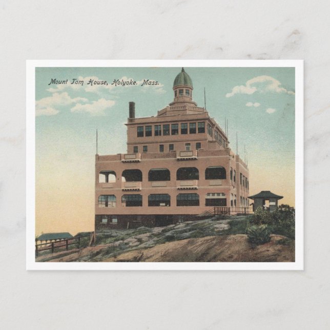 Holyoke MA, Mount Tom House, 1905  Postcard (Front)