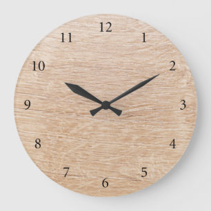 Holzhintergrund Large Clock
