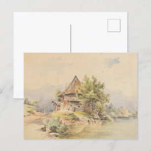 Holzhütte am See – Carl Lafite Postcard