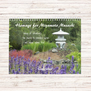 Homage for Miyamoto Musashi Haiku Calendar