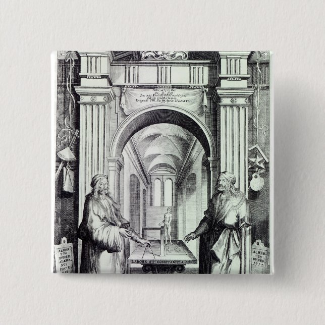 Homage to Durer, c.1628 15 Cm Square Badge (Front)