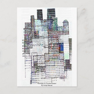 Homage to Hundertwasser Postcard