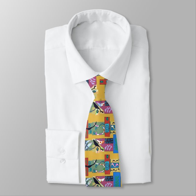 Homage To Matisse Tie (Tied)
