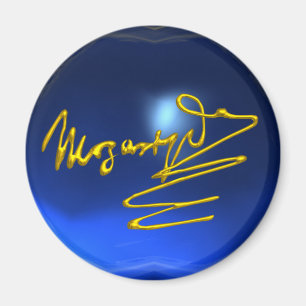 HOMAGE TO MOZART,blue sapphire Magnet