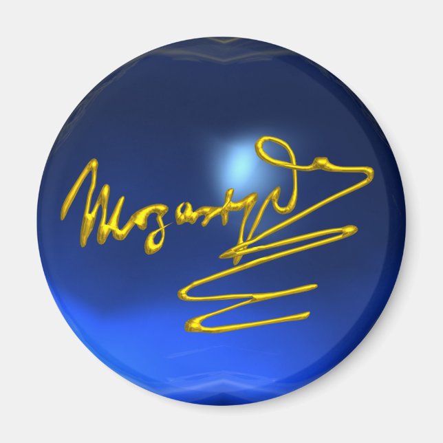 HOMAGE TO MOZART,blue sapphire Magnet (Front)