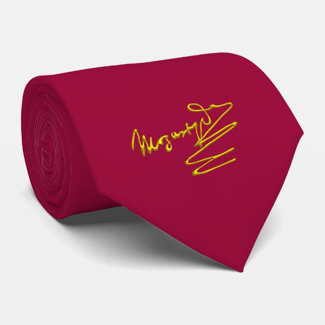 HOMAGE TO MOZART Gold Signature Of Composer Red Tie (Rolled)