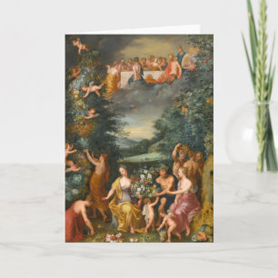 Homage to the Goddess Flora, A Feast of the Gods Card
