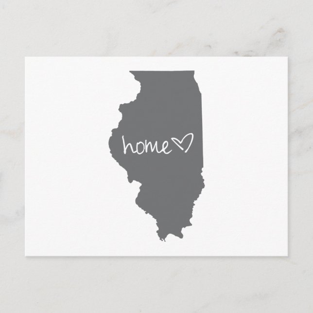 Home <3 Illinois Postcard (Front)