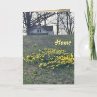 home, 5" x 7" Folded Greeting Card