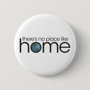 "Home" 6 Cm Round Badge