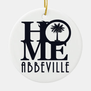 HOME Abbeville SC Ceramic Ornament