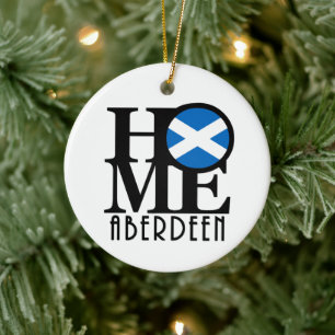 HOME Aberdeen Scotland Ceramic Ornament