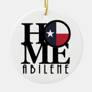 HOME Abilene Texas Ceramic Ornament