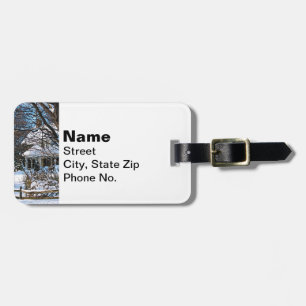 Home After the Snowstorm Luggage Tag