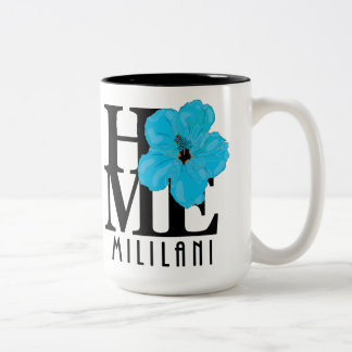 HOME Ahuimanu Blue Hibiscus 15oz Two-Tone Coffee Mug