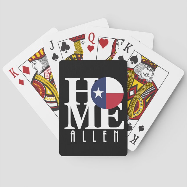 HOME Allen Texas Playing Cards (Back)