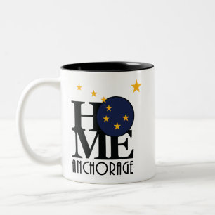 HOME Anchorage Alaska 11oz Two-Tone Coffee Mug