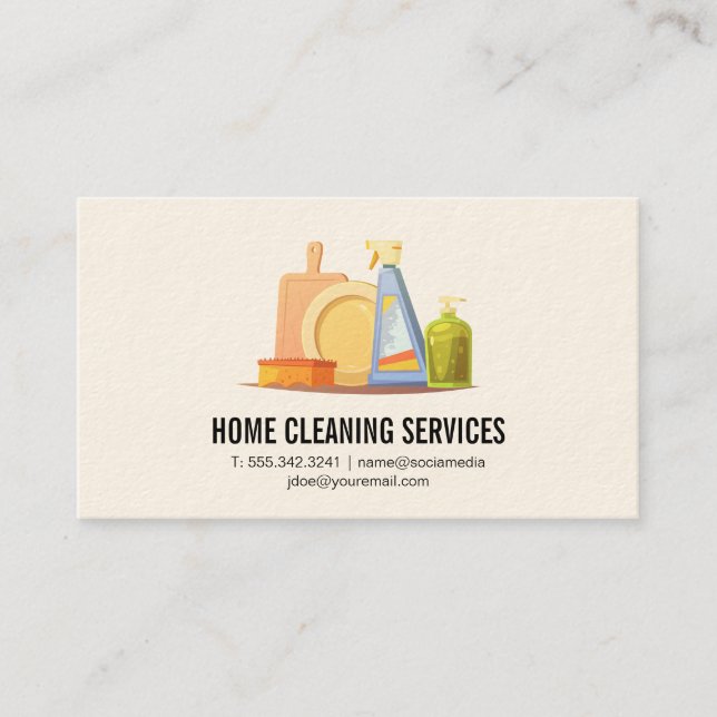 Home and Business Cleaning Card (Front)