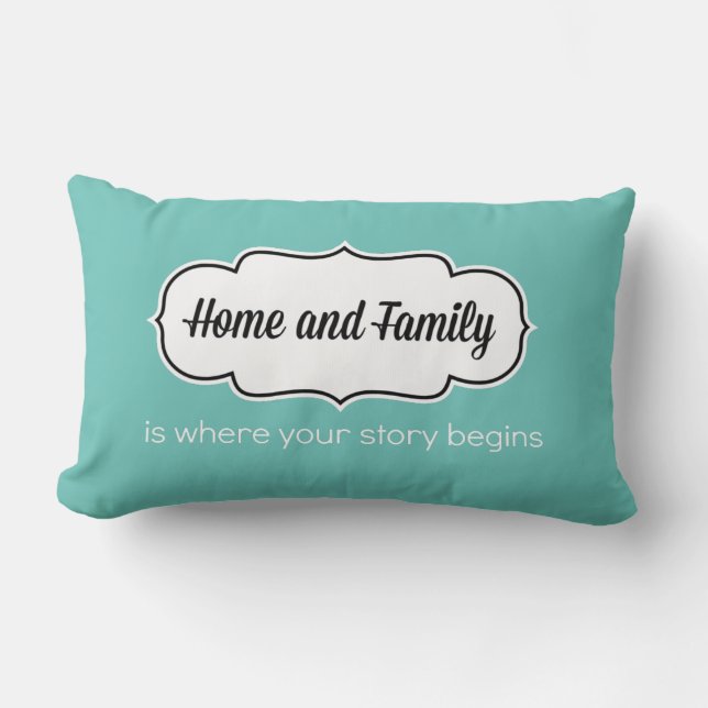 Home And Family Pillow (13 x 21) (Front)